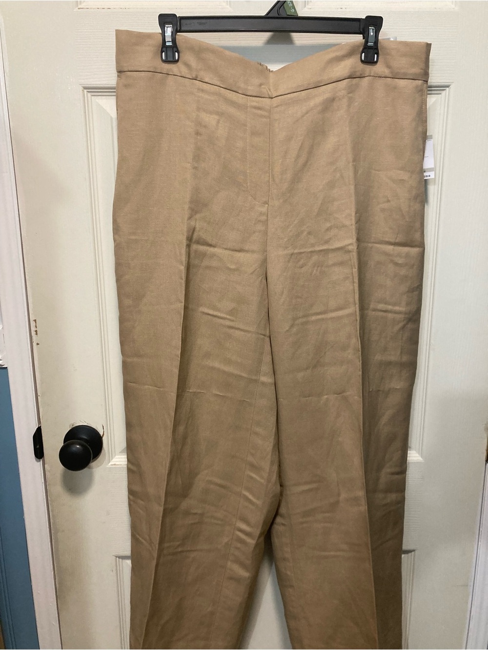 Kasper Tailored High-Rise Wide-Leg Trousers - Beige